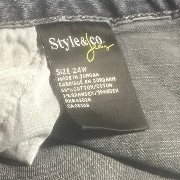 Style & Co slim leg denim jeans size 24W - Picture 6 of 6